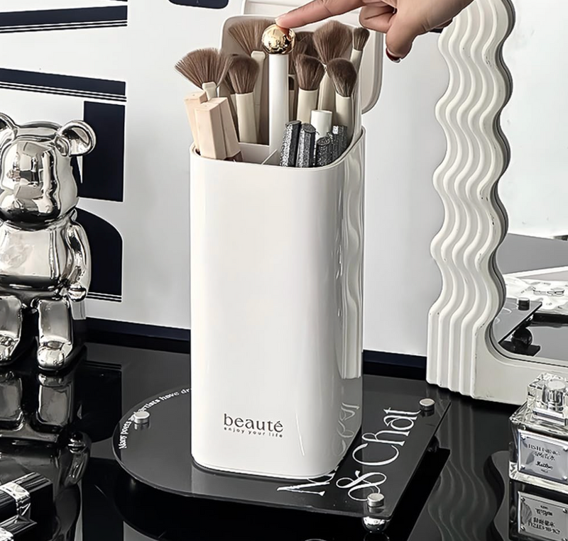 Push Pop-Up Makeup Brush Organizer