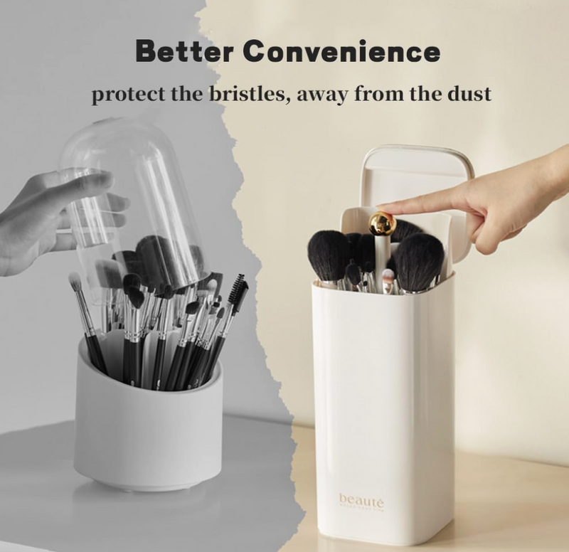 Push Pop-Up Makeup Brush Organizer