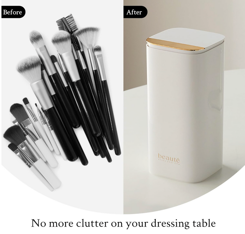 Push Pop-Up Makeup Brush Organizer